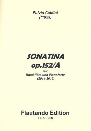 Sonatina op.152a fr Blockflte (S/A - 1 Spieler) und Klavier