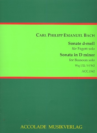 Sonate d-Moll Wq132 (H562) fr Fagott