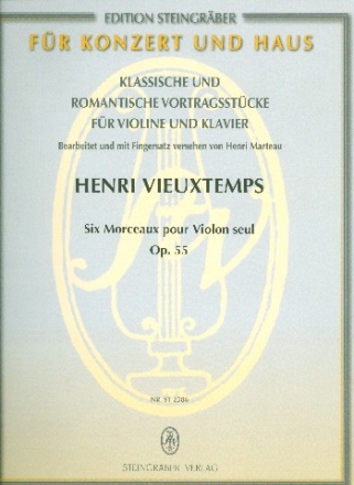 6 Morceaux op.55 fr Violine und Klavier