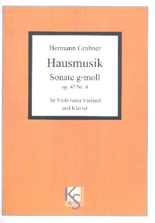 Sonate g-Moll op.47,4 fr Viola (Violine) und Klavier