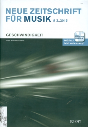 Neue Zeitschrift fr Musik 3/2015 Geschwindigkeit