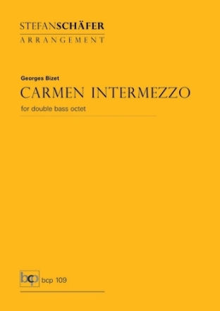 Carmen-Intermezzo fr 8 Kontrabsse Partitur und Stimmen