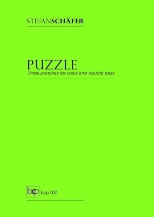 Puzzle fr Stimme und Kontrabass Spielpartitur (en)