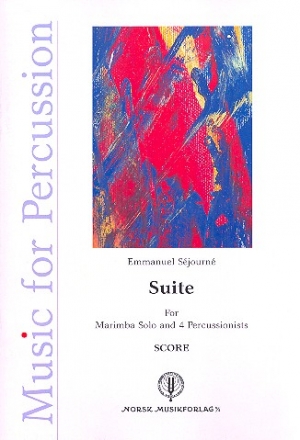 Suite for marimba and 4 percussionists score