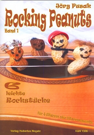 Rocking Peanuts Band 1 fr 4 Gitarren (Ensemble) Spielpartitur