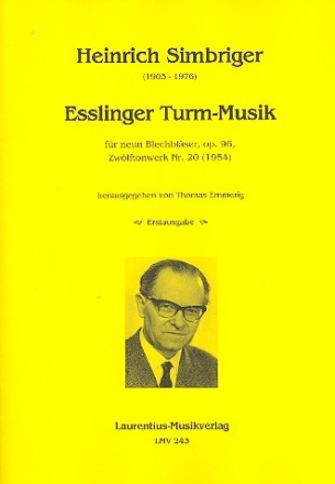 Esslinger Turm-Musik op.96 fr 9 Blechblser Partitur und Stimmen