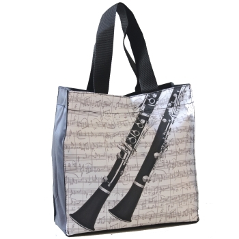 Nylon-Tasche mit Boden Klarinette 33x33x13 cm (mit Trageschlaufen, Innentasche, Magnetverschluss)