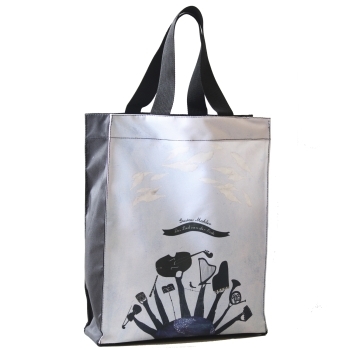 Nylon-Tasche mit Boden Mahler 36x44x11 cm (mit Trageschlaufen, Innentasche, Magnetverschluss)