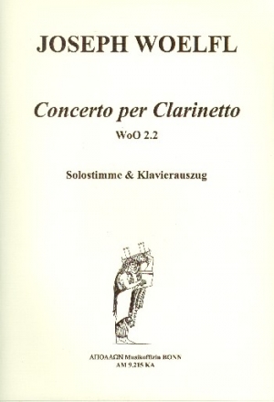 Konzert fr Klarinette und 9 Blser  WoO2,2 fr Klarinette und Klavier