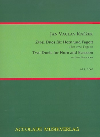 2 Duos fr Horn und Fagott (2 Fagotte) 2 Spielpartituren