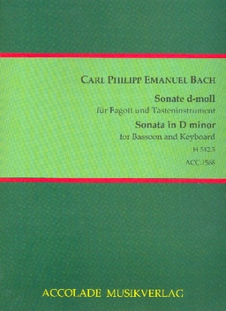 Sonate d-Moll H542.5 fr Fagott und Tasteninstrument