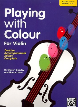 Playing with Colour for violin and piano teacher's book/score/piano accompaniment