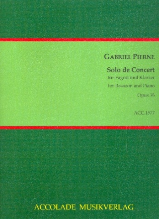 Solo de concert op.35 fr Fagott und Klavier