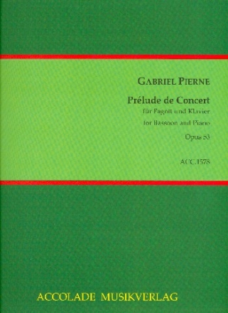 Prelude de concert op.53 sur un thme de Purcell fr Fagott und Klavier