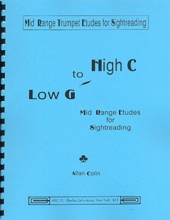 Low G to high C - Mid Range Etudes for Sightreading for trumpet