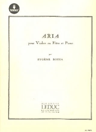 Aria (+Download) pour violon (flte) et piano