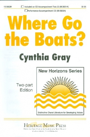 Where go the Boats for 2-part chorus and piano score