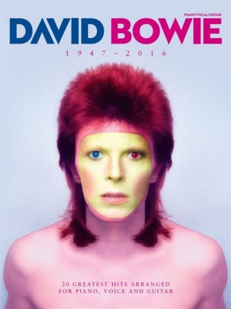 David Bowie 1947-2016 piano/vocal/guitar songbook