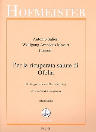 Per la ricuperata salute di Ofelia fr Gesang und Klavier