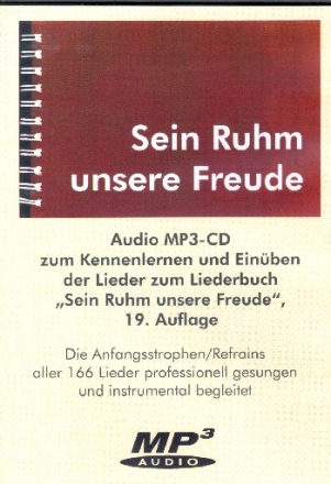 Sein Ruhm unsere Freude MP3-CD