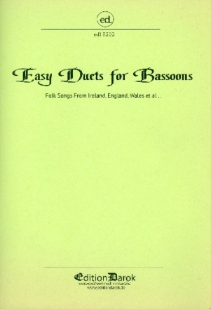 Easy Duets for Bassoons Folk songs from Ireland, England and Wales score