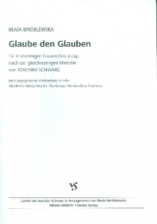 Glaube den Glauben fr Frauenchor a cappella Partitur