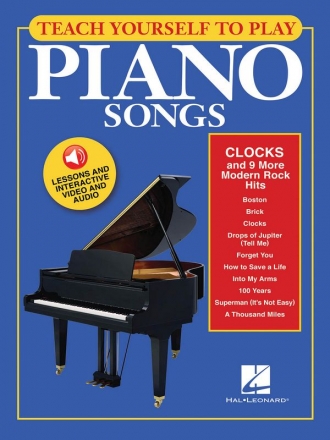 Clocks and 9 more modern Rock Hits (+Online Media): for piano (with lyrics and chords)
