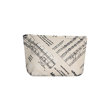 Stoff-Nylon-Tasche Musik Gr��e M (19x13 cm) (mit Rei�verschluss, wasserabweisend)