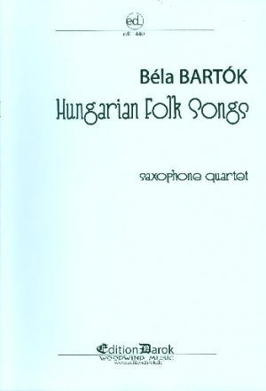 Hungarian Folk Songs for 4 saxophones (AATT(Bar)) score and parts