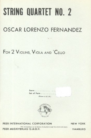 String Quartet no.2  study score