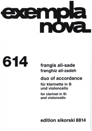 Duo of Accordance fr Klarinette und Violoncello Partitur und Stimmen