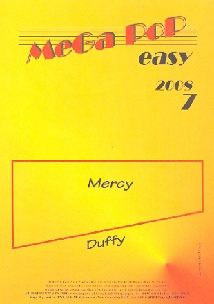Mercy: fr Klavier (erleichtert)  (mit Text und Akkorden)