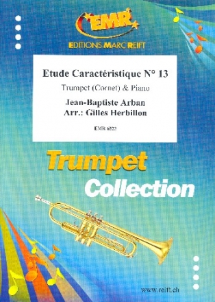 tude caractristique no.13 for trumpet (cornet) and piano