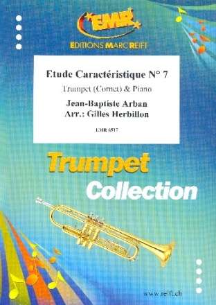 tude caractristique no.7 for trumpet (cornet) and piano