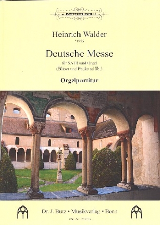 Deutsche Messe fr gem Chor und Orgel Orgelpartitur