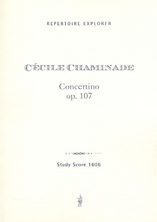 Concertino op.107 fr Flte und Orchester Studienpartitur
