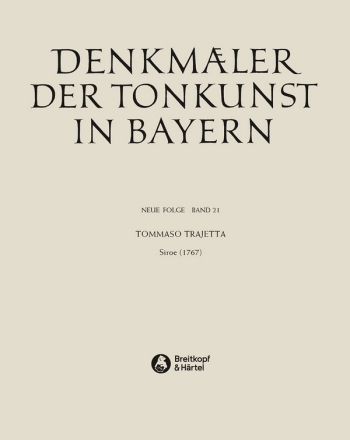 Siroe  Partitur,  gebunden