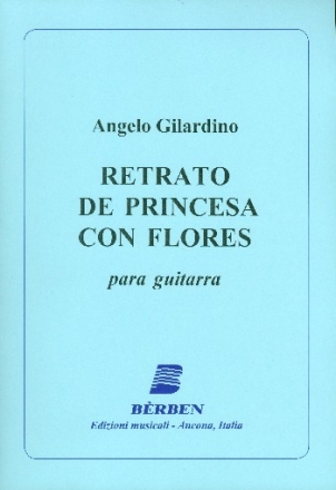 Retrato de princesa con flores per chitarra