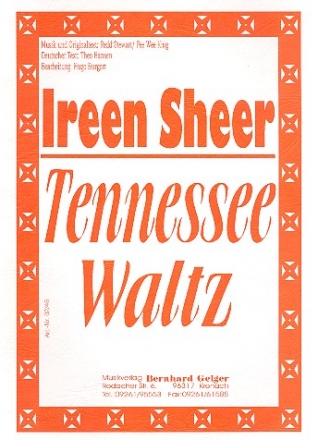 Tennessee Waltz: fr Blasorchester Direktion und Stimmen