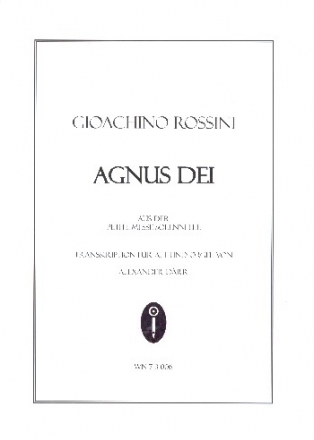 Agnus Dei fr Alt und Orgel