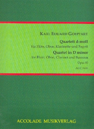 Quartett d-Moll op.93 fr Flte, Oboe, Klarinette und Fagott Partitur und Stimmen