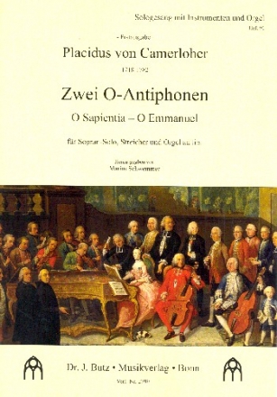 Zwei O-Antiphonen fr Sopran und Streicher (Orgel ad lib) Partitur und Stimmen (Streicher 1-1-1-1)