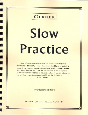 Slow Practice for trumpet