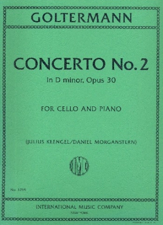 Concerto no.2 D minor op.30 for violoncello and orchestra violoncello and piano