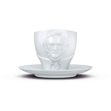 Richard Wagner Porzellantasse mit Untertasse (Hartporzellan)