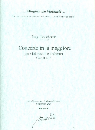 Konzert A-Dur GerB475 fr Violoncello und Orchester Partitur und Stimmen