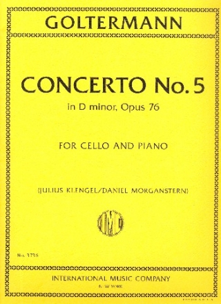 Concerto in d Minor no.5 op.76 for Violoncello and Orchestra for violoncello and piano