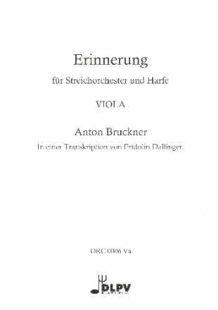 Erinnerung fr Harfe und Streichorchester Viola