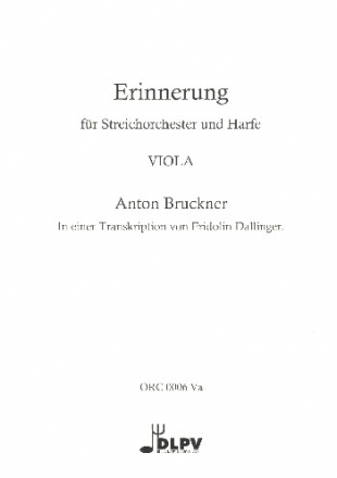 Erinnerung fr Harfe und Streichorchester Viola