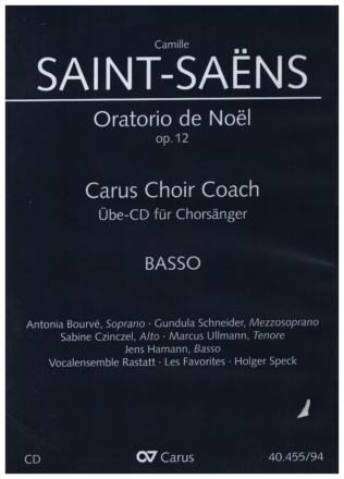 Oratorio de Noel - Chorstimme Bass  Playalong-CD
